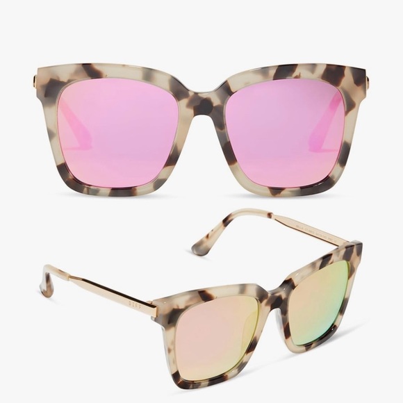 Diff Eyewear Accessories - NEW DIFF Bella Sunglasses - Tortoise and Pink